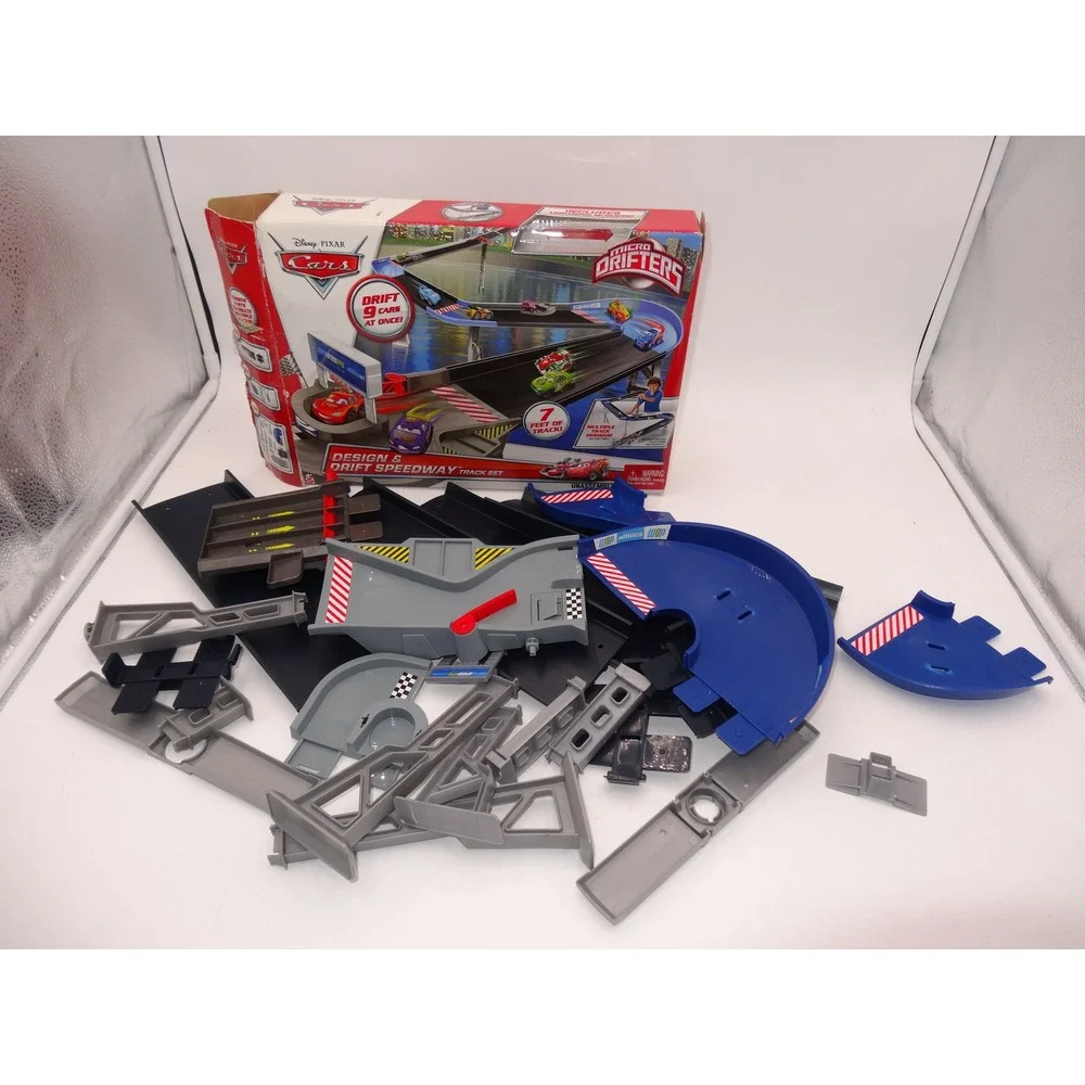 Disney Pixar Cars Micro Drifters Design & Drift Speedway Track Set Y0994 Mattel